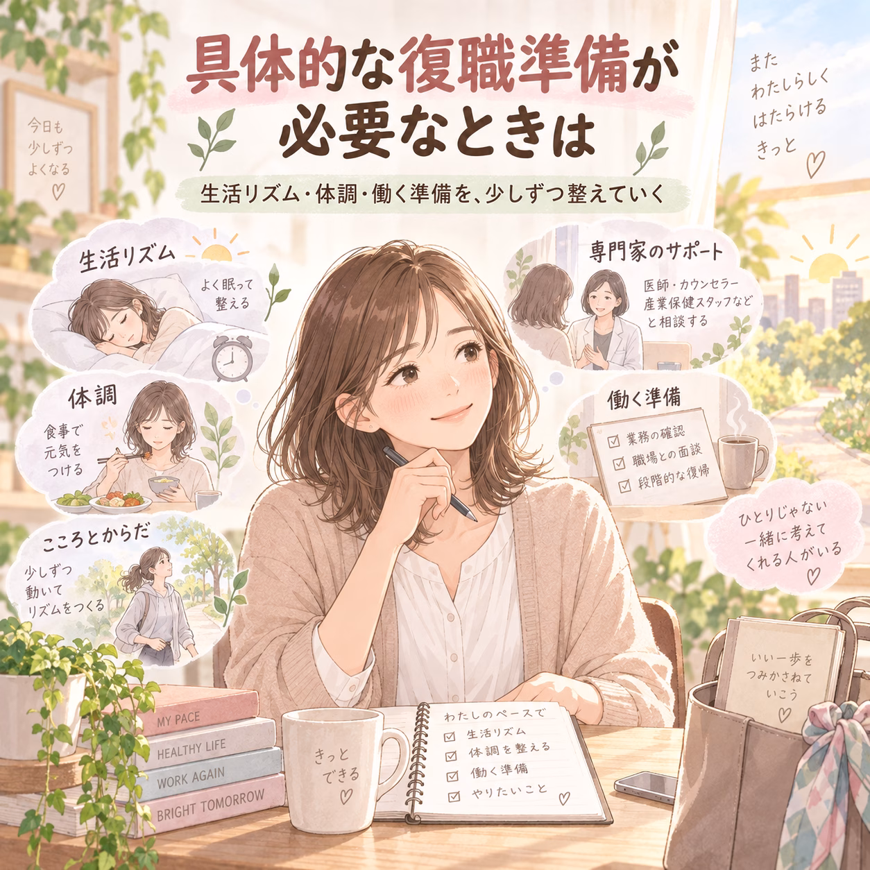 休職から復職・就職まで具体的な支援が必要な方へ