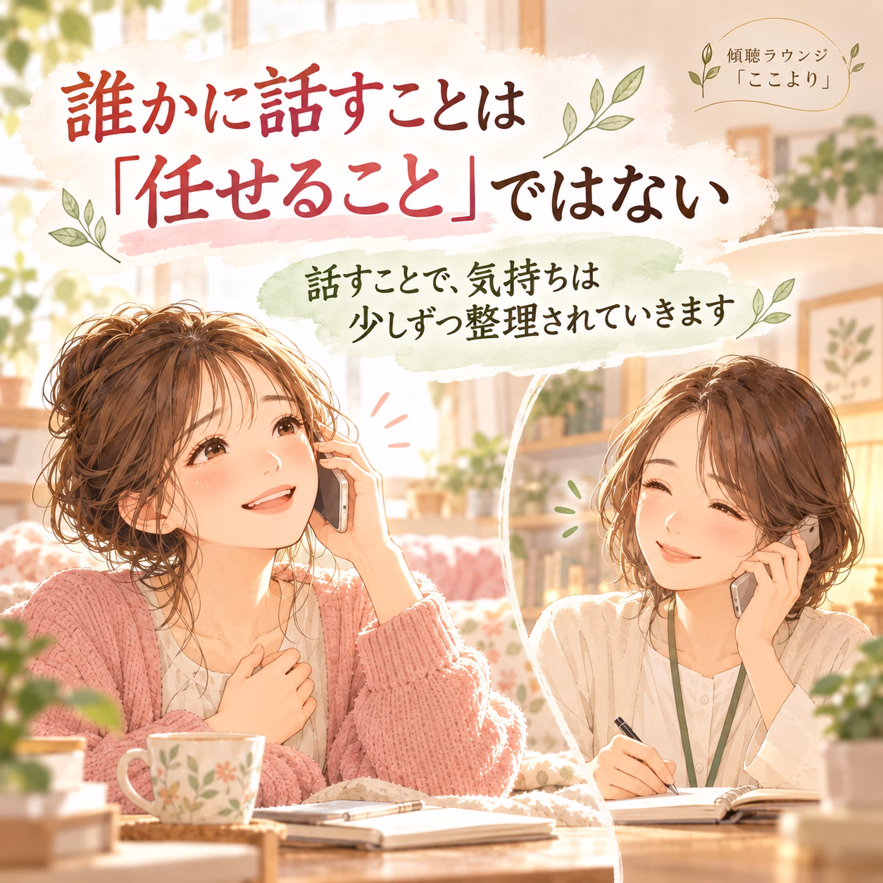 誰かに話すことは「任せること」ではない