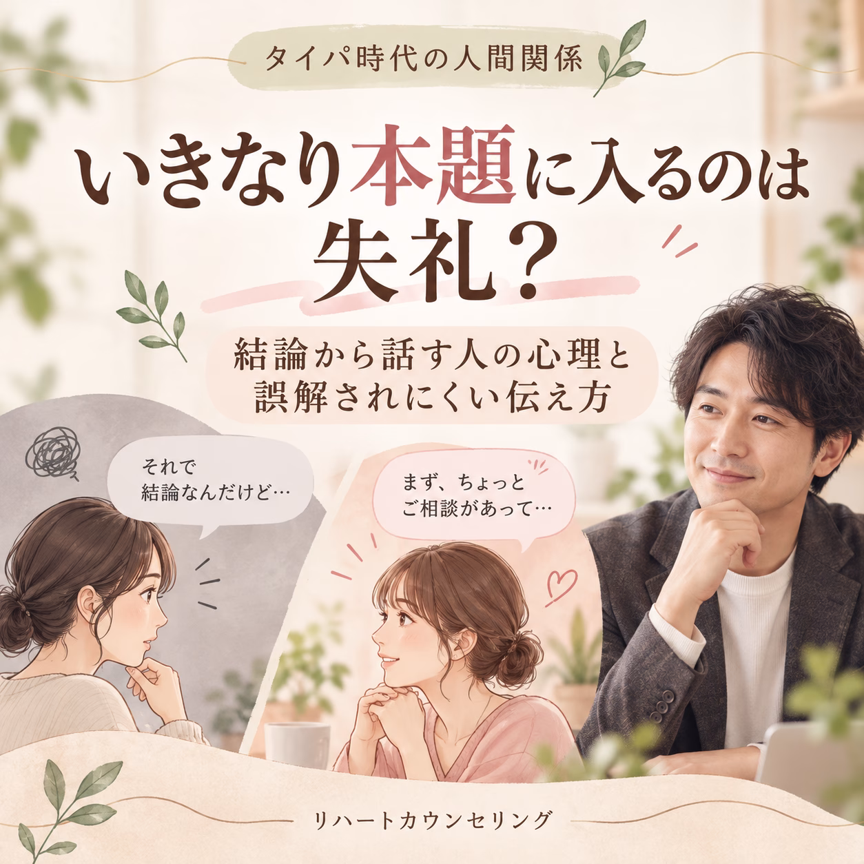 いきなり本題に入るのは失礼？結論から話す人の心理と誤解されにくい伝え方