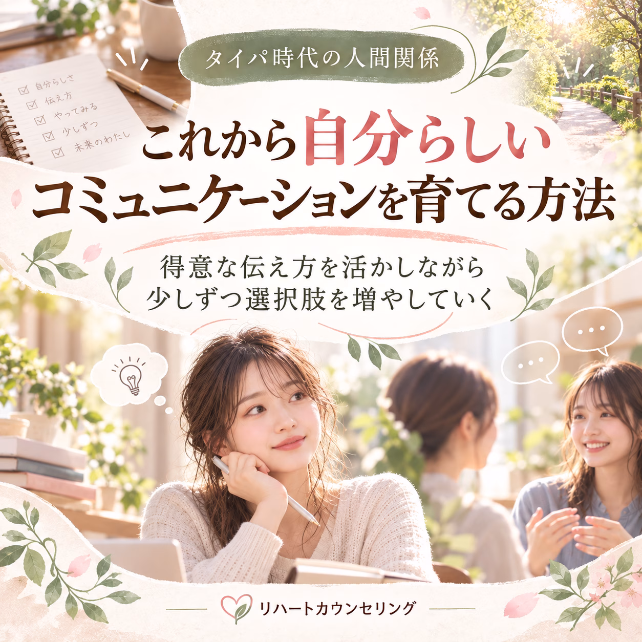 これから自分らしいコミュニケーションを育てる方法