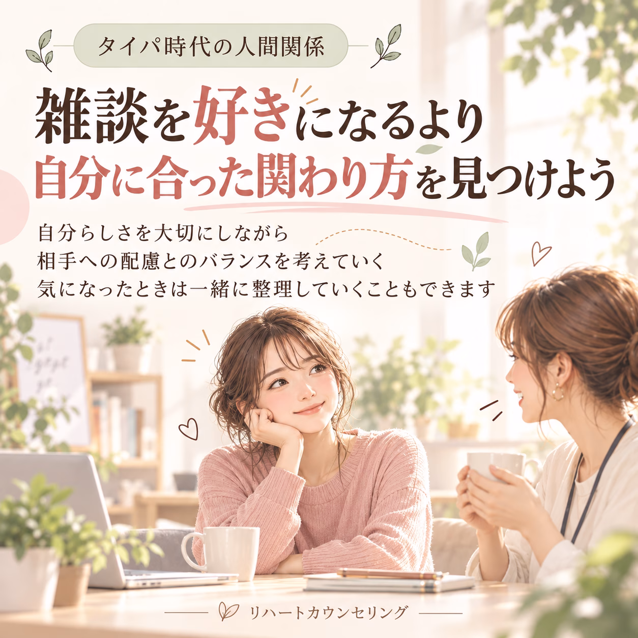 まとめ｜雑談を好きになるより、自分に合った関わり方を見つけよう