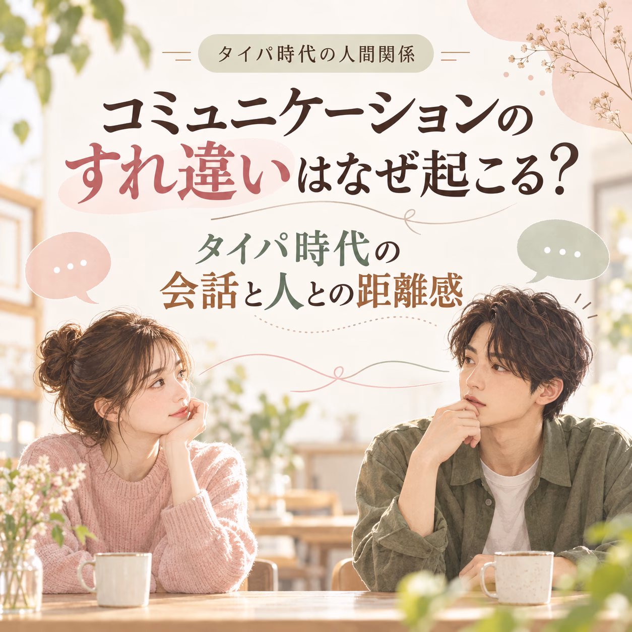 コミュニケーションのすれ違いはなぜ起こる？タイパ時代の会話と人との距離感
