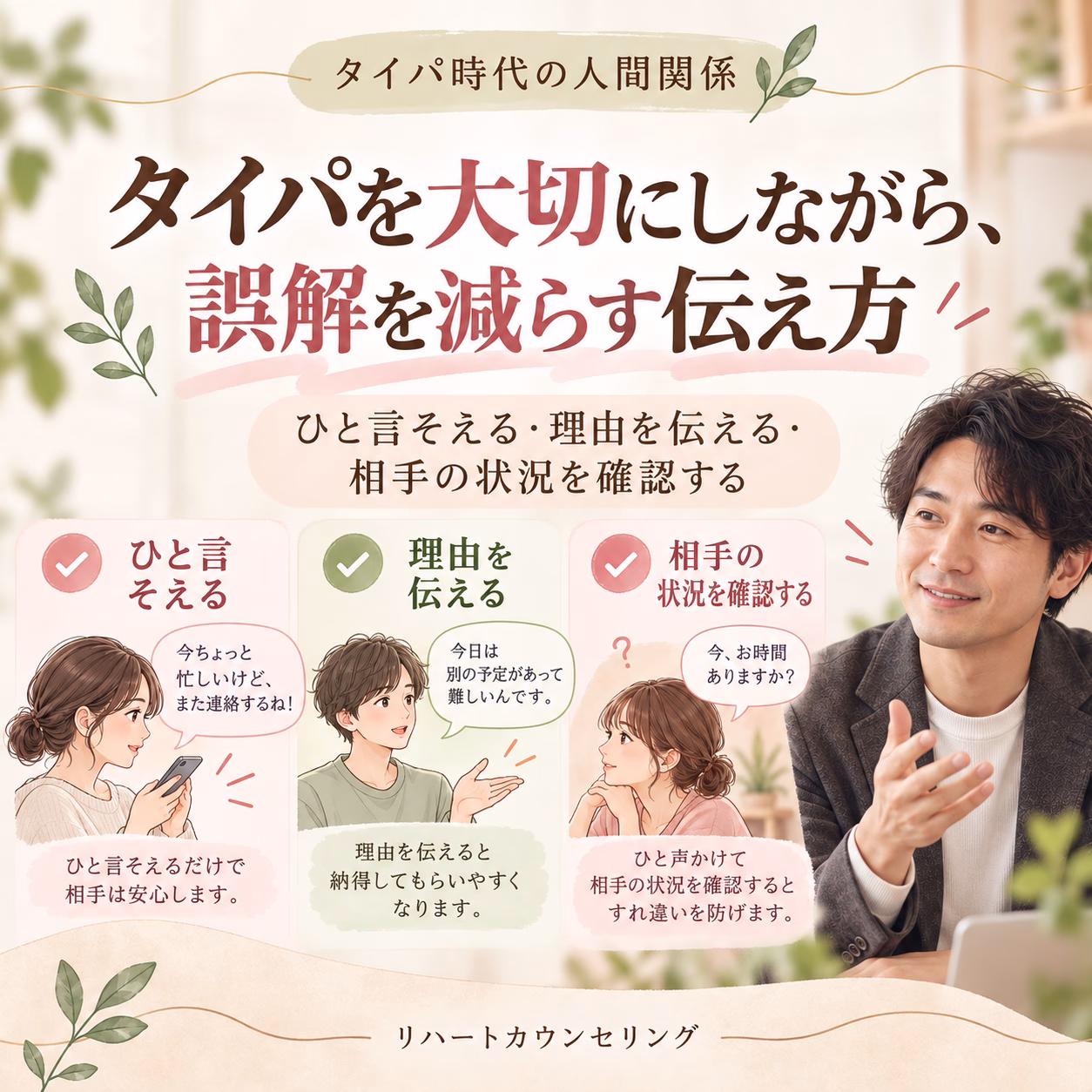 タイパを大切にしながら、誤解を減らす伝え方