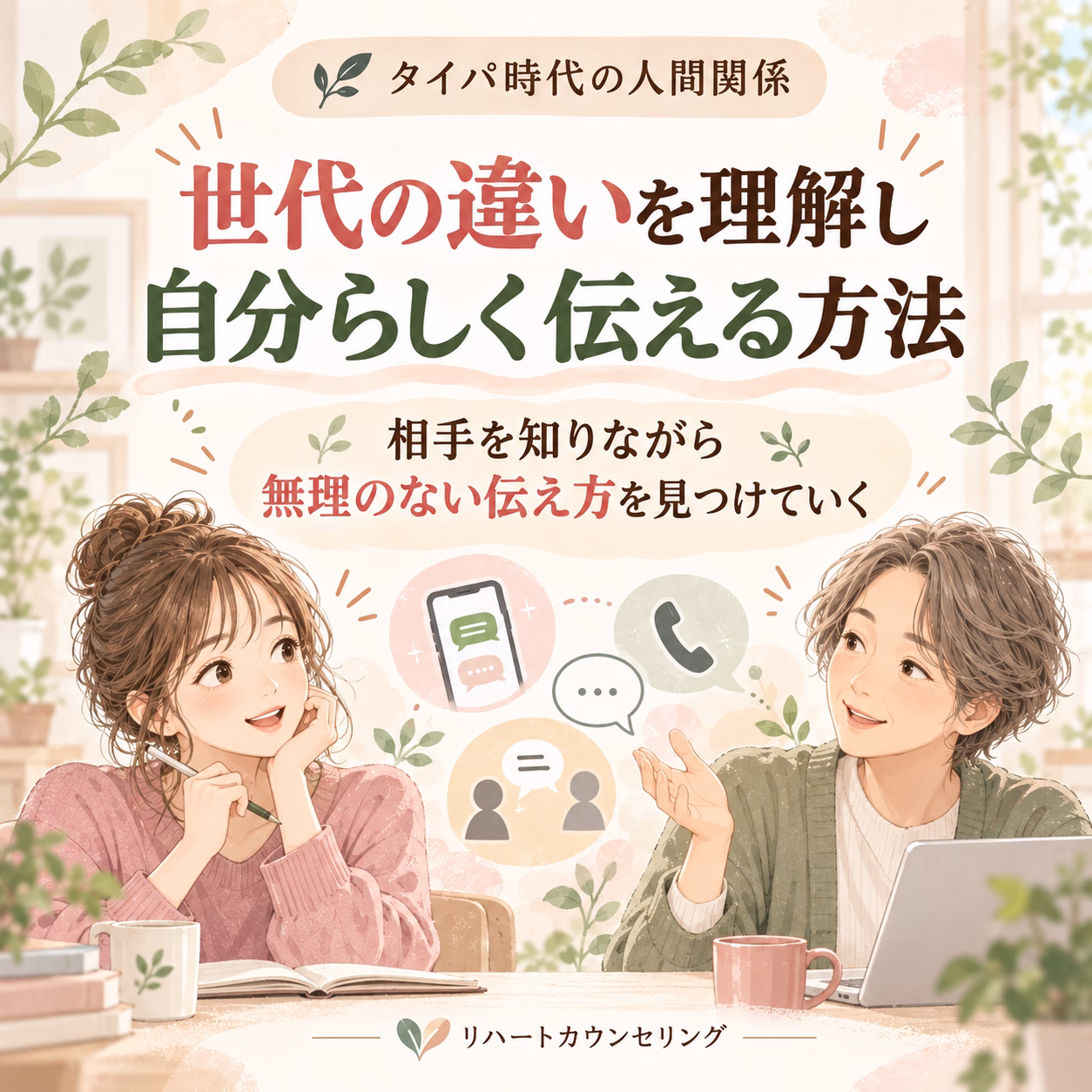 世代の違いを理解し、自分らしく伝える方法