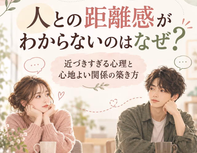 人との距離感がわからないのはなぜ？近づきすぎる心理と心地よい関係の築き方
