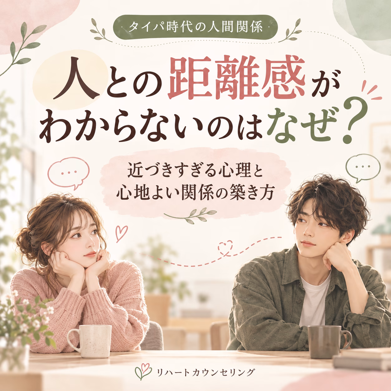 人との距離感がわからないのはなぜ？近づきすぎる心理と心地よい関係の築き方