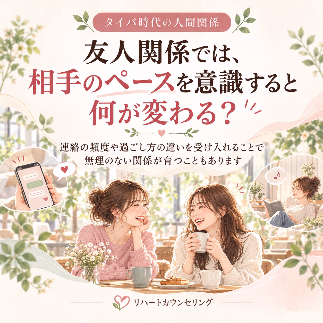 友人関係では、相手のペースを意識すると何が変わる？