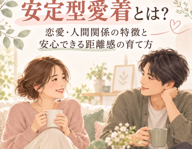 安定型愛着とは？恋愛・人間関係の特徴と安心できる距離感の育て方