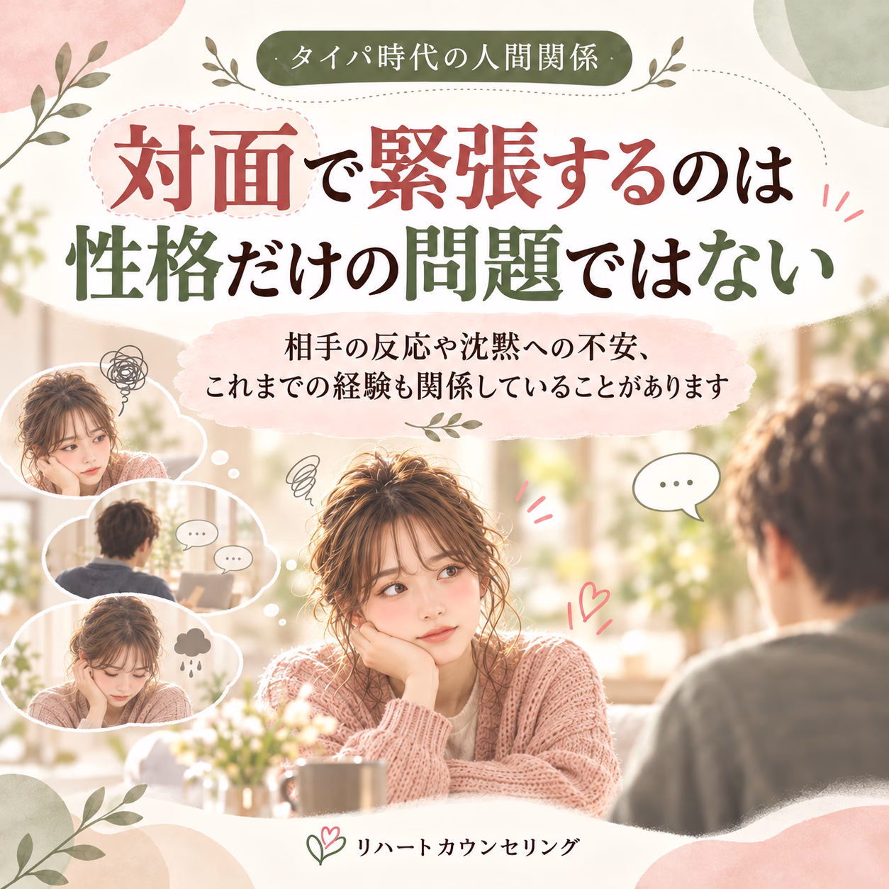 対面で緊張するのは、性格だけの問題ではない