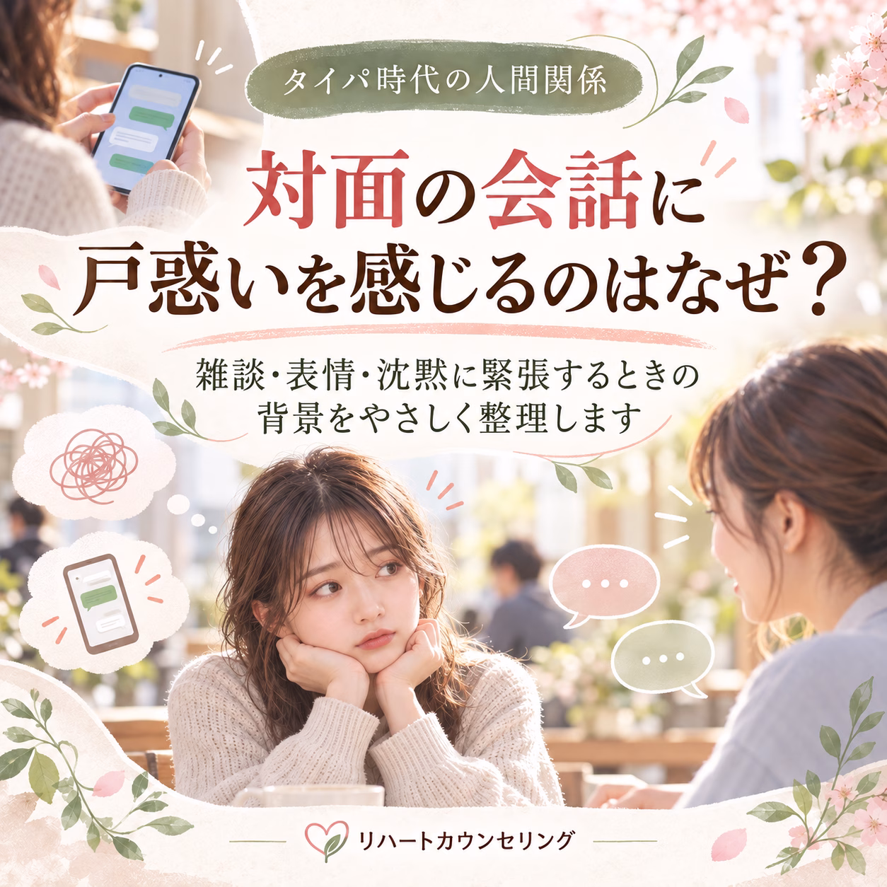 対面の会話に戸惑いを感じるのはなぜ?