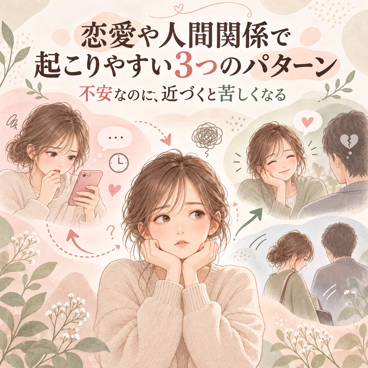 恋愛や人間関係で起こりやすい3つのパターン