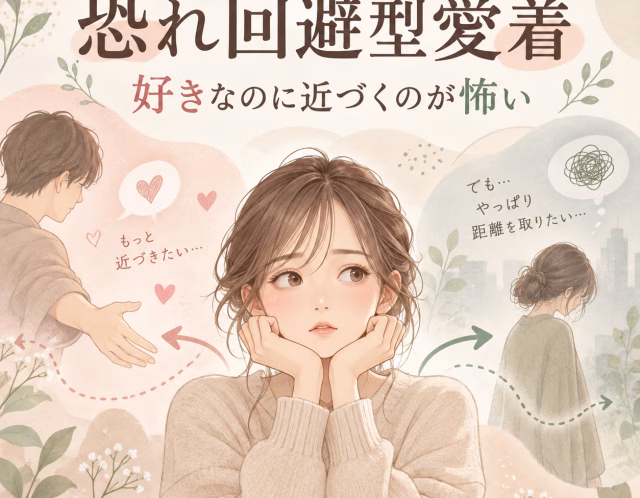 恐れ回避型愛着とは？好きなのに近づくのが怖い理由と恋愛・人間関係の向き合い方