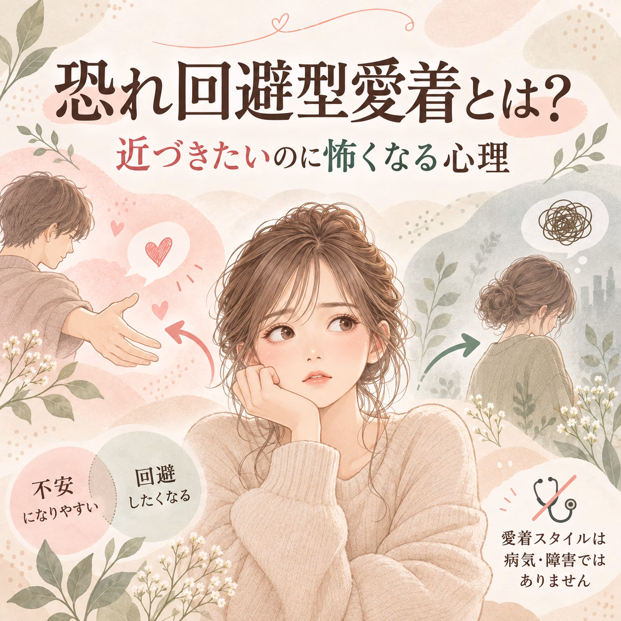恐れ回避型愛着とは?近づきたいのに怖くなる心理
