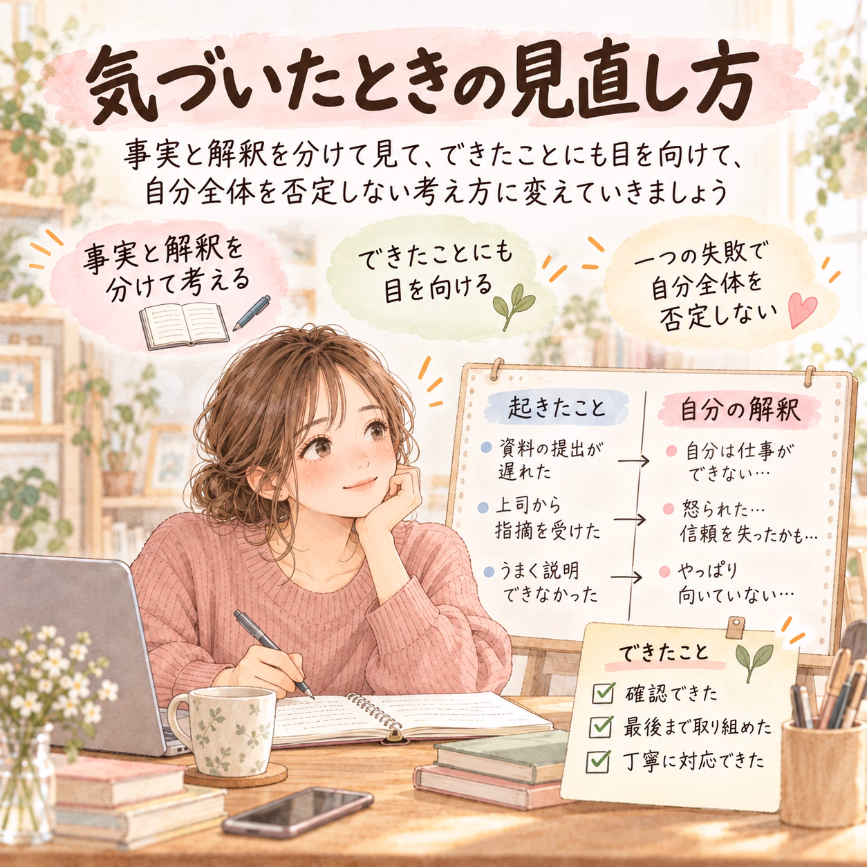 拡大解釈・過小評価に気づいたとき、考え方をどう見直せばいい?