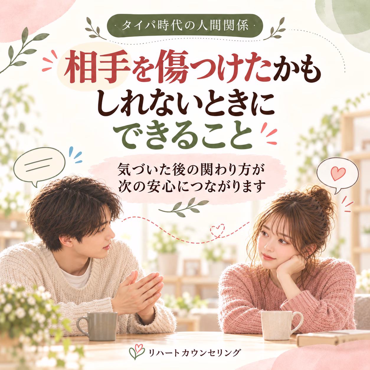 相手を傷つけたかもしれないときにできること